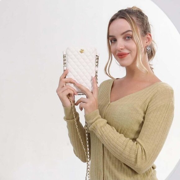 Quilted Small Crossbody Bags for Women Trendy Cell Phone Purse - Picture 3 of 7